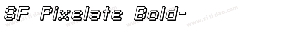 SF Pixelate Bold字体转换